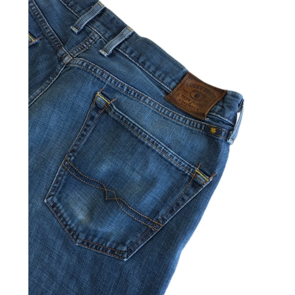 Lucky Brand 361 Vintage Straight Jeans Men's 38X30 Blue Medium Wash